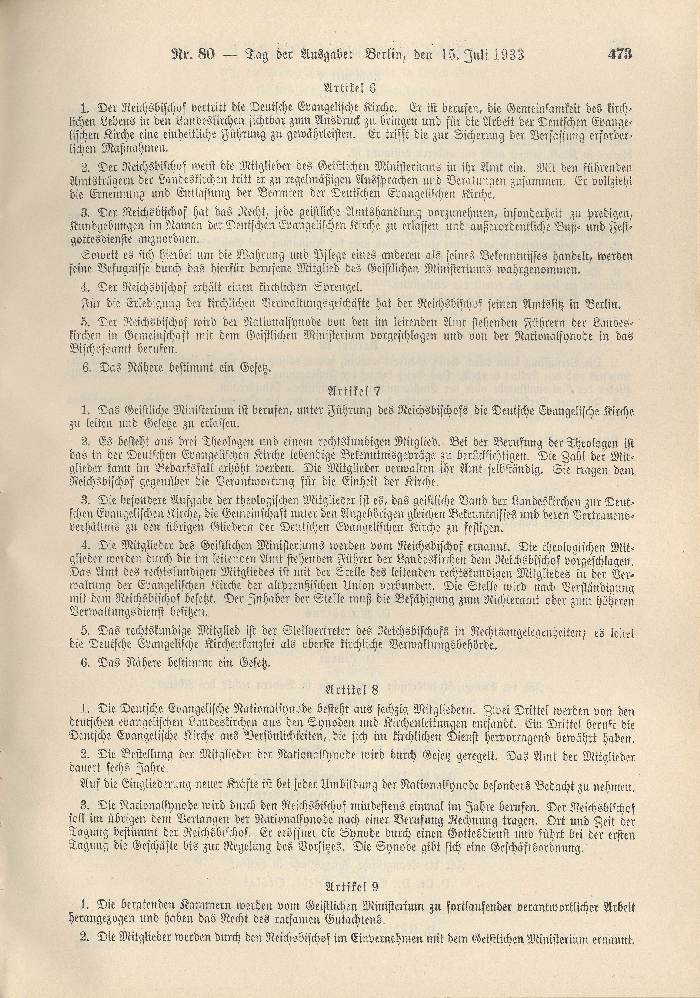 Verfassung der Deutschen Evangelischen Kirche