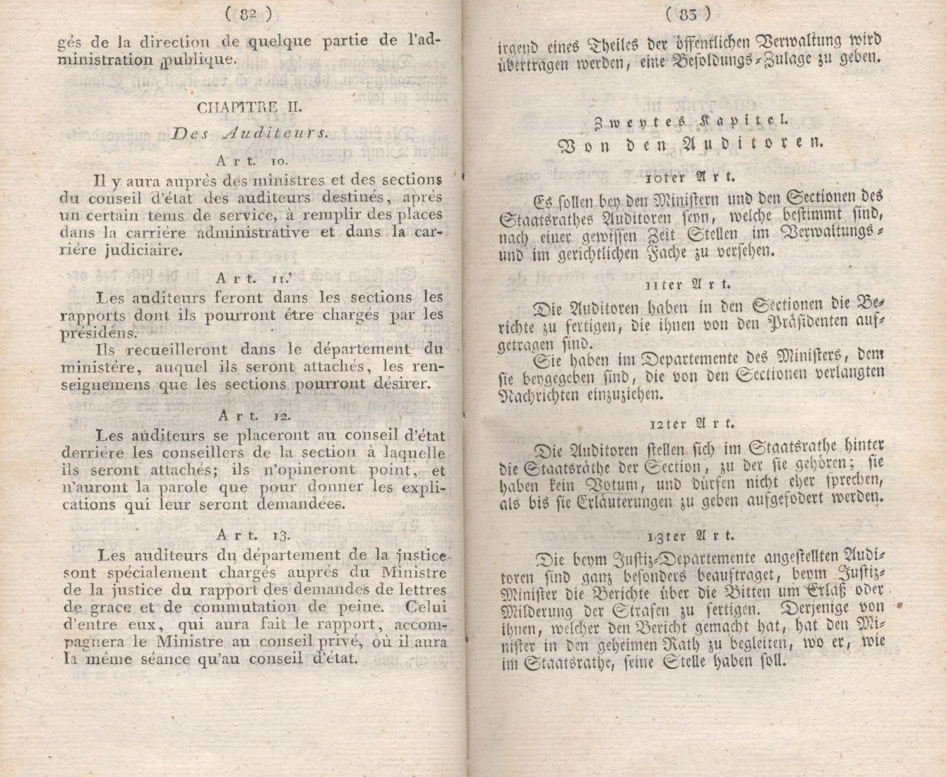 Königliches Dekret vom 24. Dezember 1807, welches das Reglement für den Staatsrath enthält.
