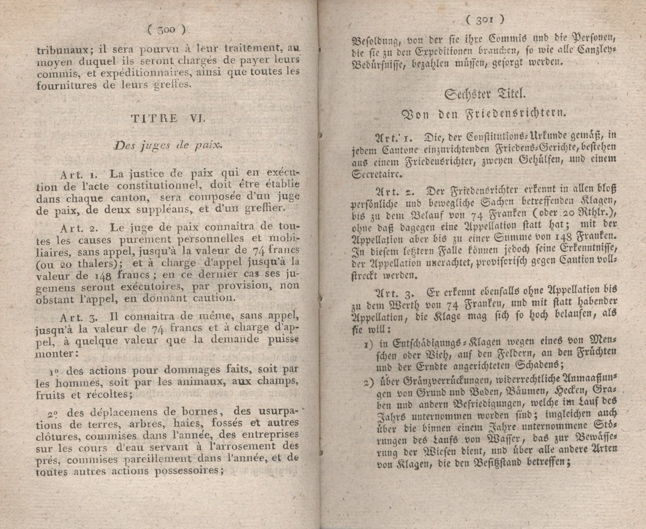 Königliches Dekret vom 27. Januar 1808, welches die Verfassung der Gerichtshöfe enthält.