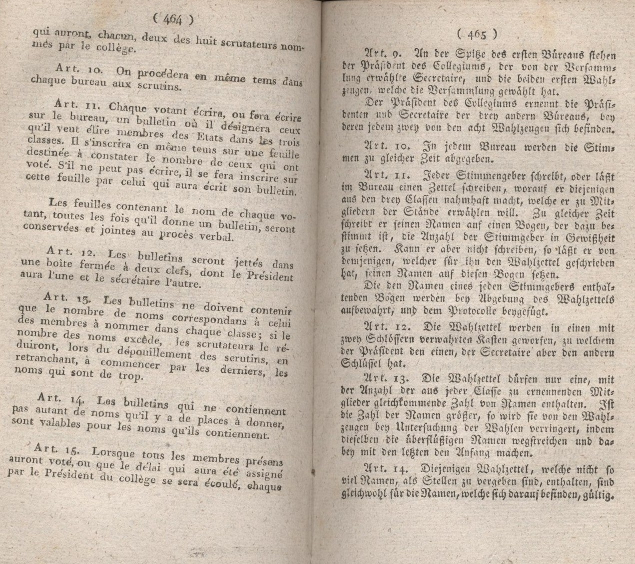 Königliches Dekret vom 18. März 1808, welches die Verrichtung der Wahl-Collegien des Königreichs, wie auch die Art und Weise, wie sie gehalten werden sollen, bestimmt.
