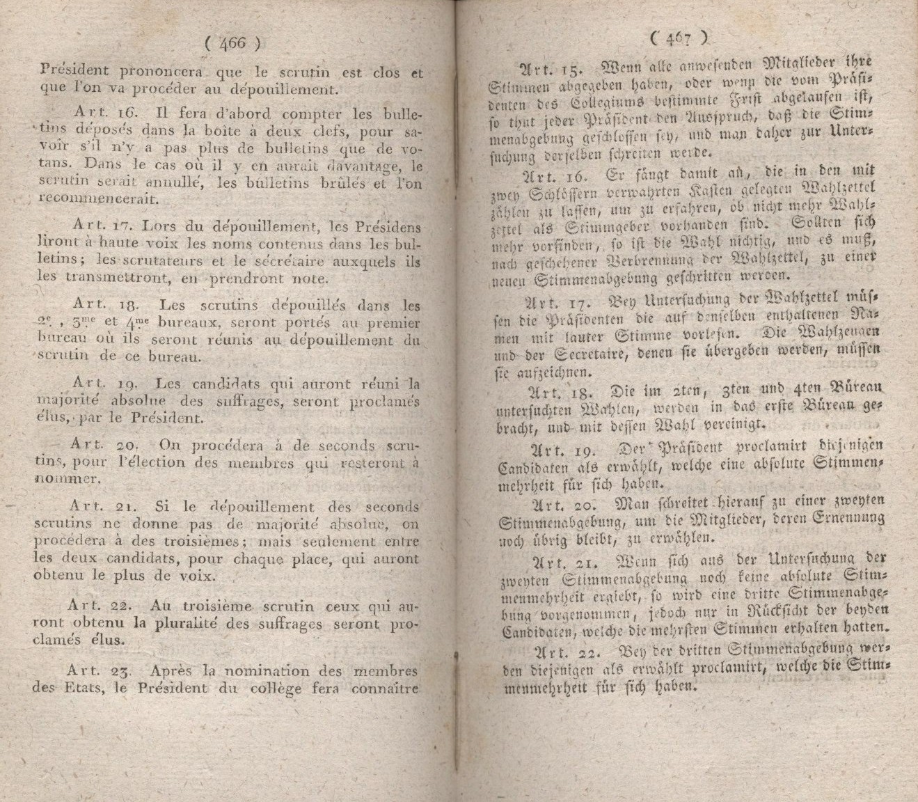 Königliches Dekret vom 18. März 1808, welches die Verrichtung der Wahl-Collegien des Königreichs, wie auch die Art und Weise, wie sie gehalten werden sollen, bestimmt.