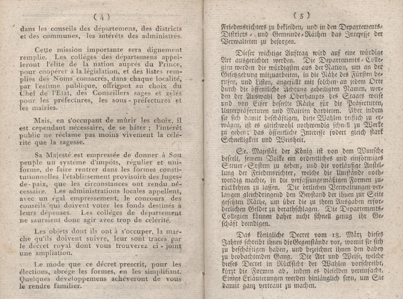 Instruction für die Herren Präsidenten der Wahl-Collegien über die Verrichtung dieser Collegien und die Art und Weise, wie sie gehalten werden sollen.