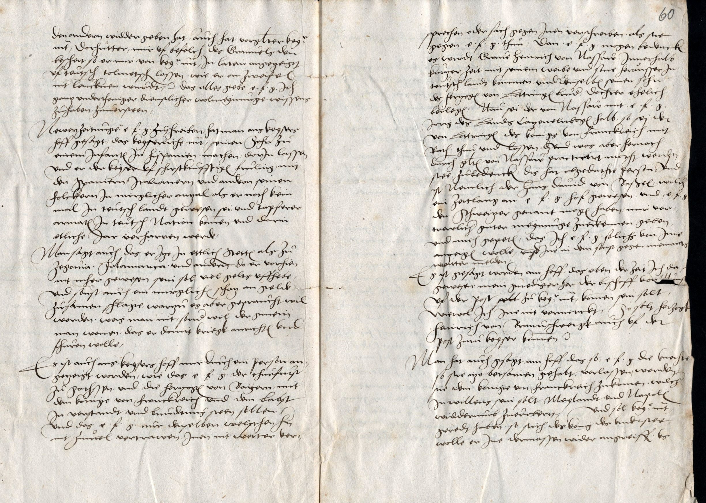 Granvella, Kaiser Karl V. und Landgraf Philipp I.,  vom 20. Juli 1534