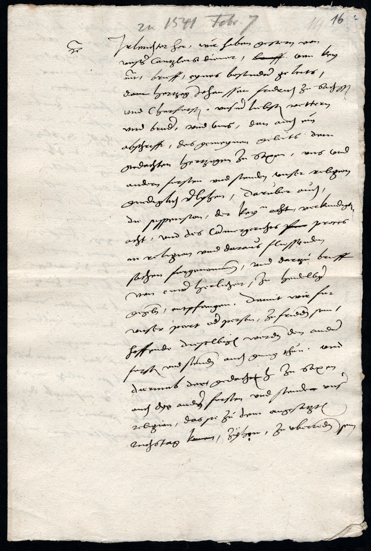 Granvella an Landgraf Philipp I., 7. Februar 1541