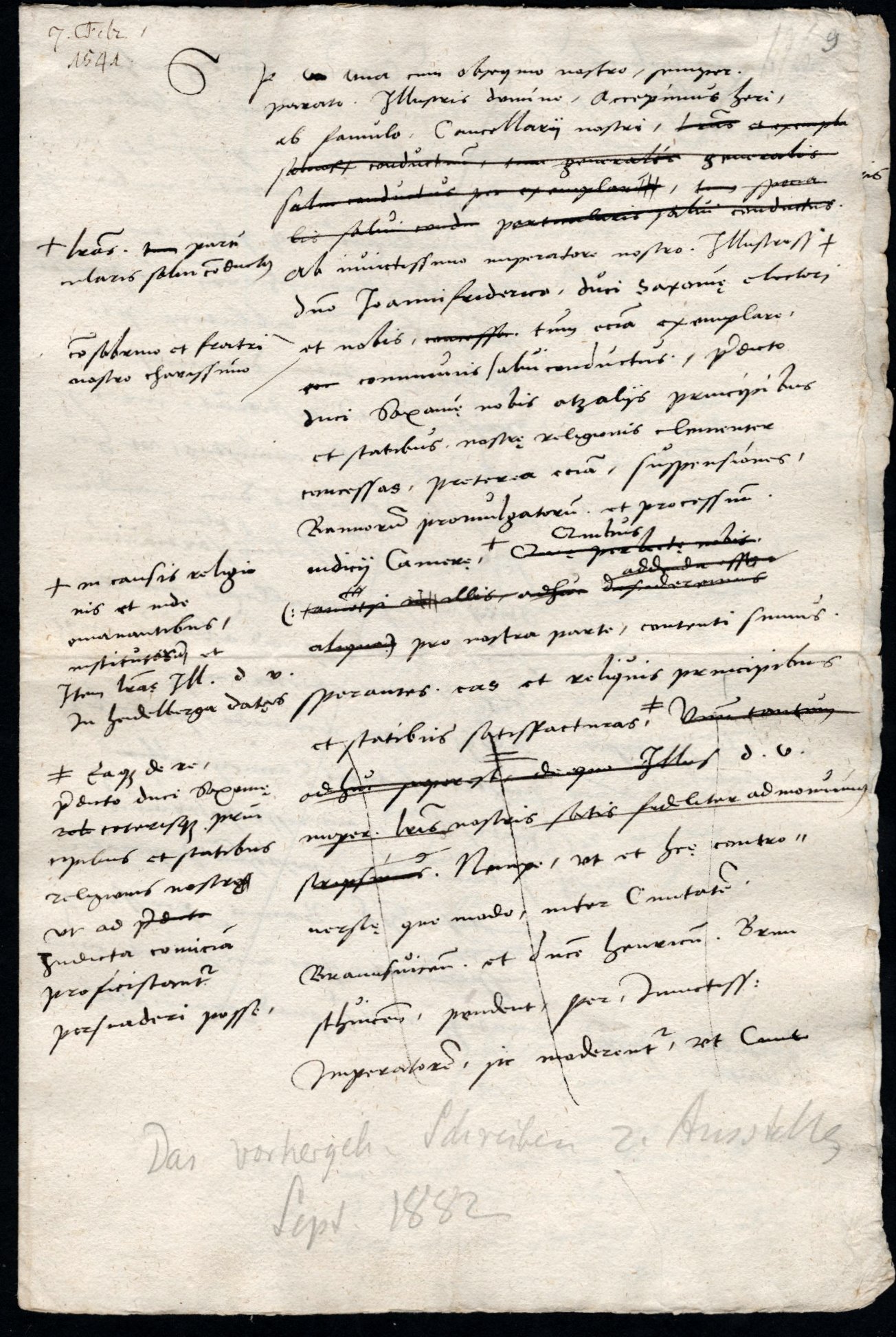 Granvella an Landgraf Philipp I., 7. Februar 1541
