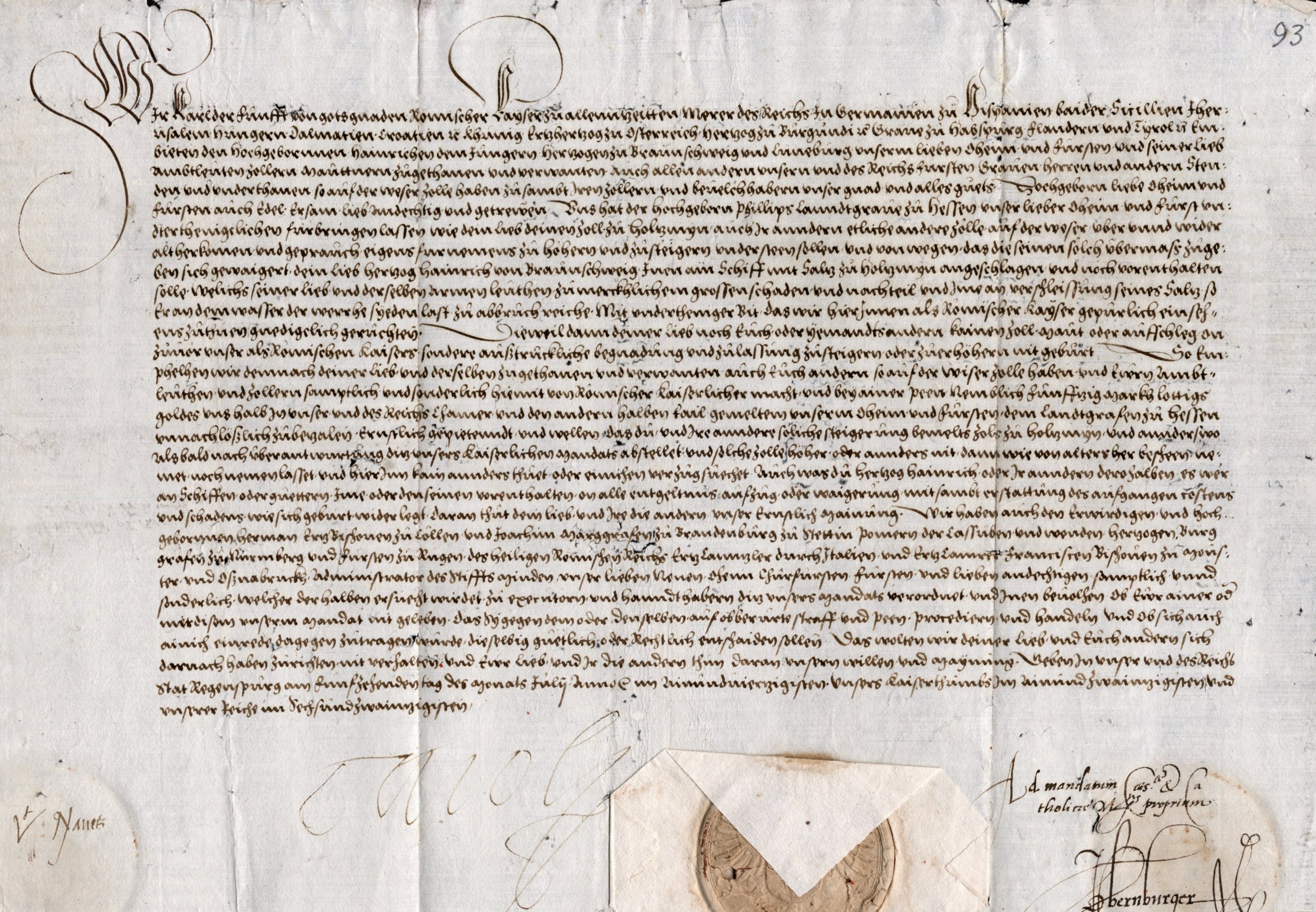 Der Vertrag vom 15. Juli 1541