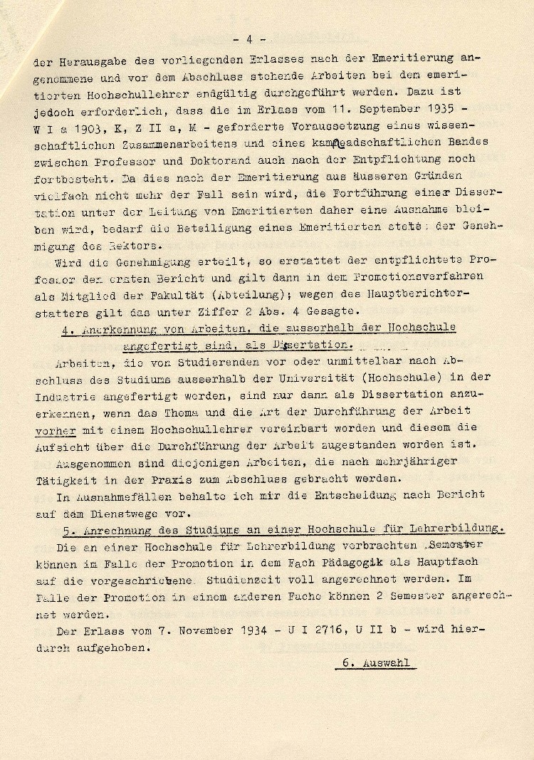 Regelung des Promotionsverfahrens