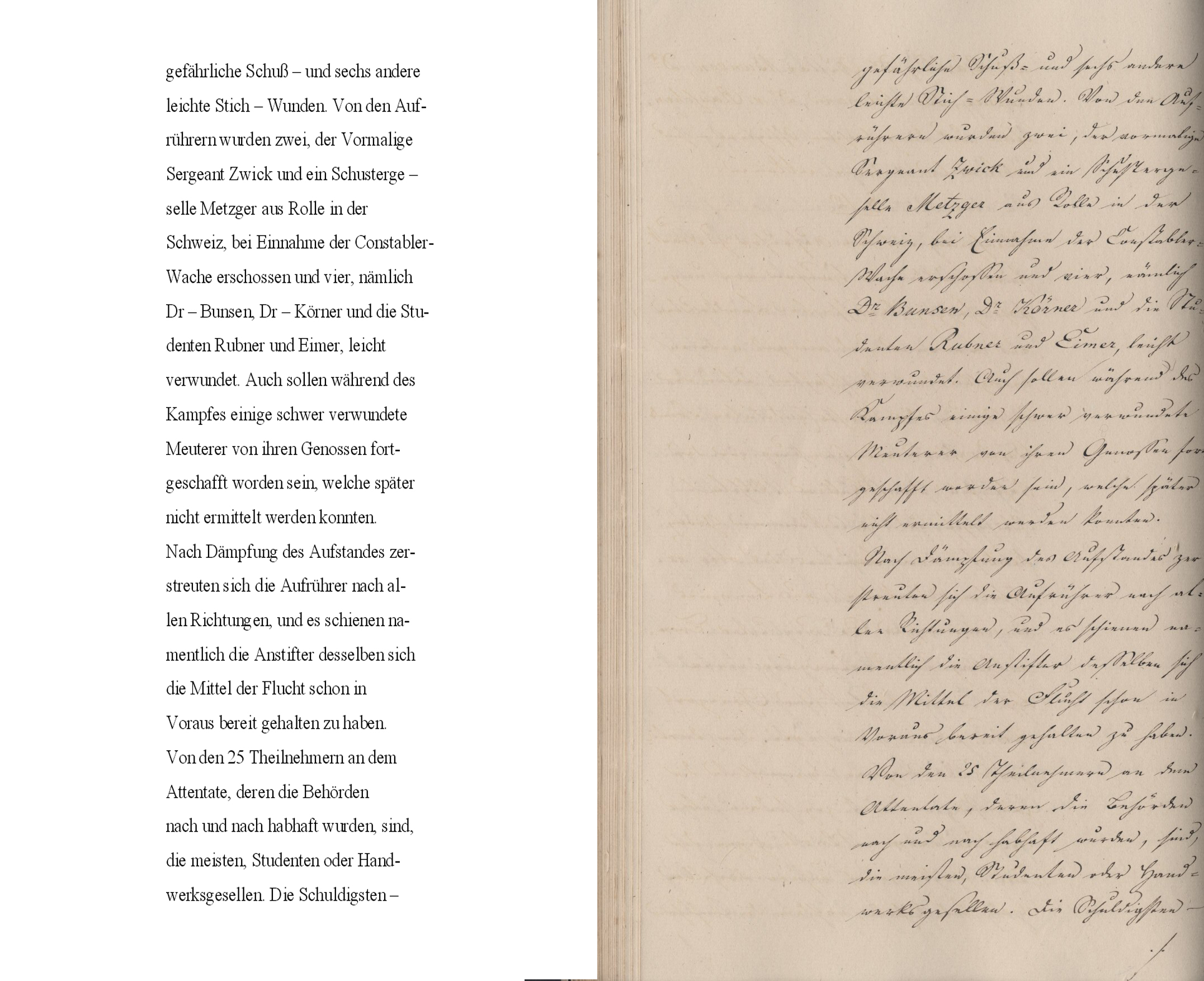 Aufruhr in Frankfurt am 3. April 1833. (§ 11) IV