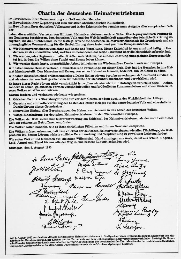 Charta der deutschen Heimatvertriebenen