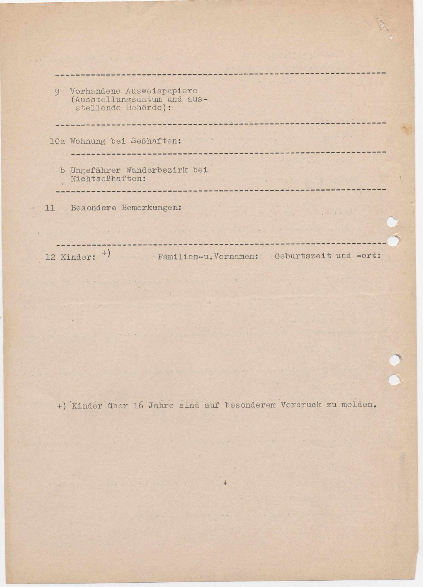 Schreiben der Kriminalpolizeileitstelle Frankfurt an die Gendarmerie-Inspektion Melsungen zur Durchführung der Erfassung der Sinti und Roma, 17. Juni 1939