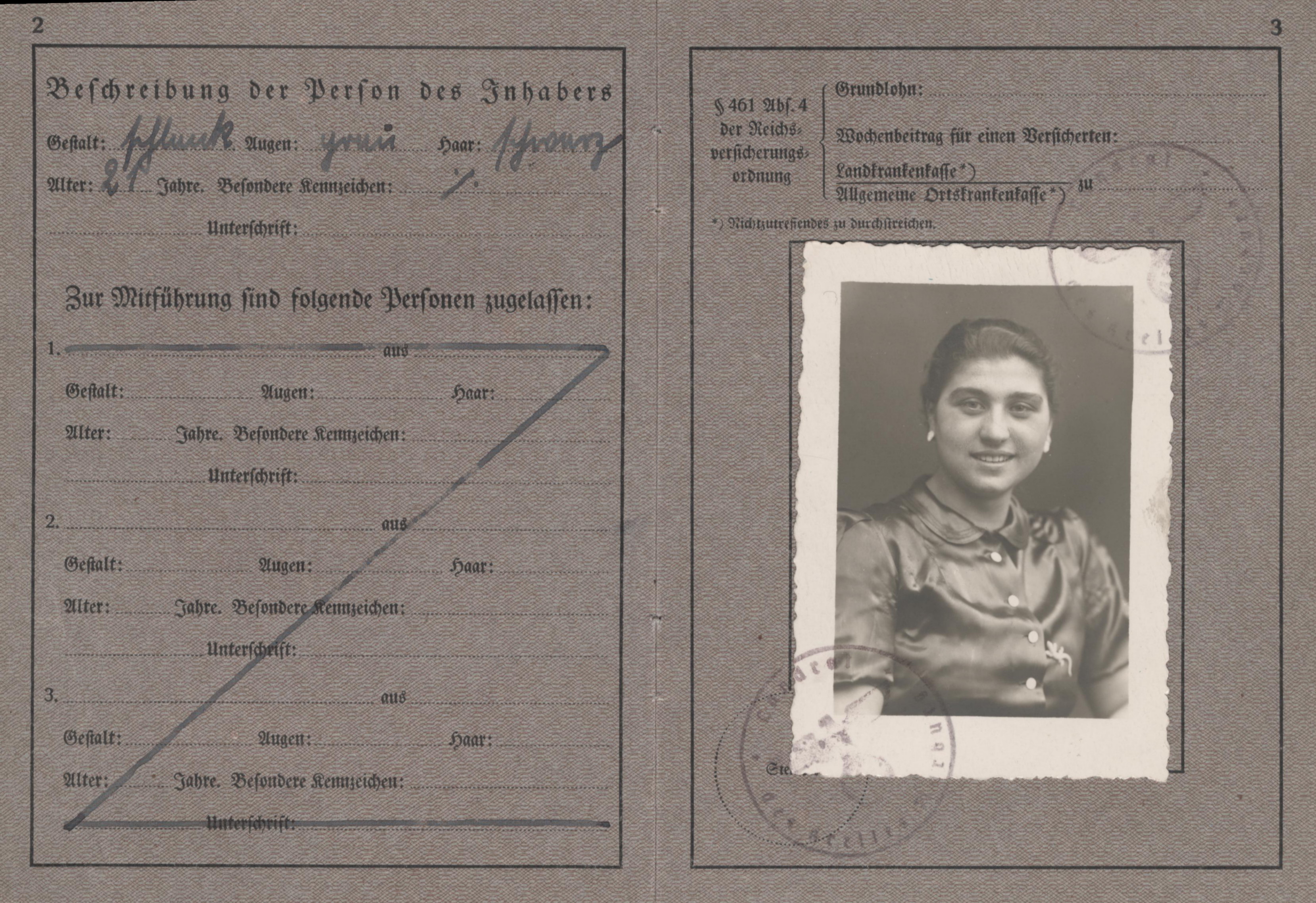 Wandergewerbescheine von Ewald Strauß und Eva Dams, 1940