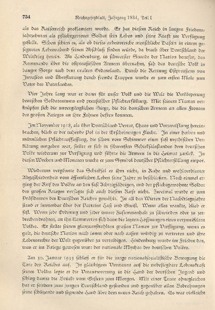 Kundgebung der Reichsregierung an das deutsche Volk