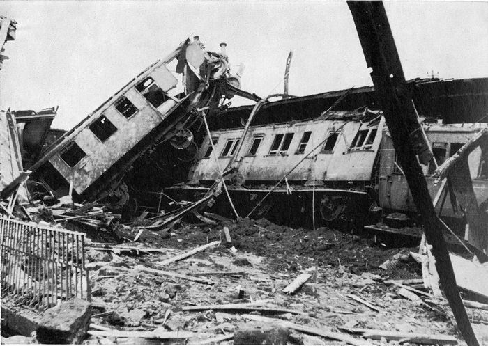 Fotos: Der zerstörte Marburger Hauptbahnhof nach dem Luftangriff vom 22. Februar 1945