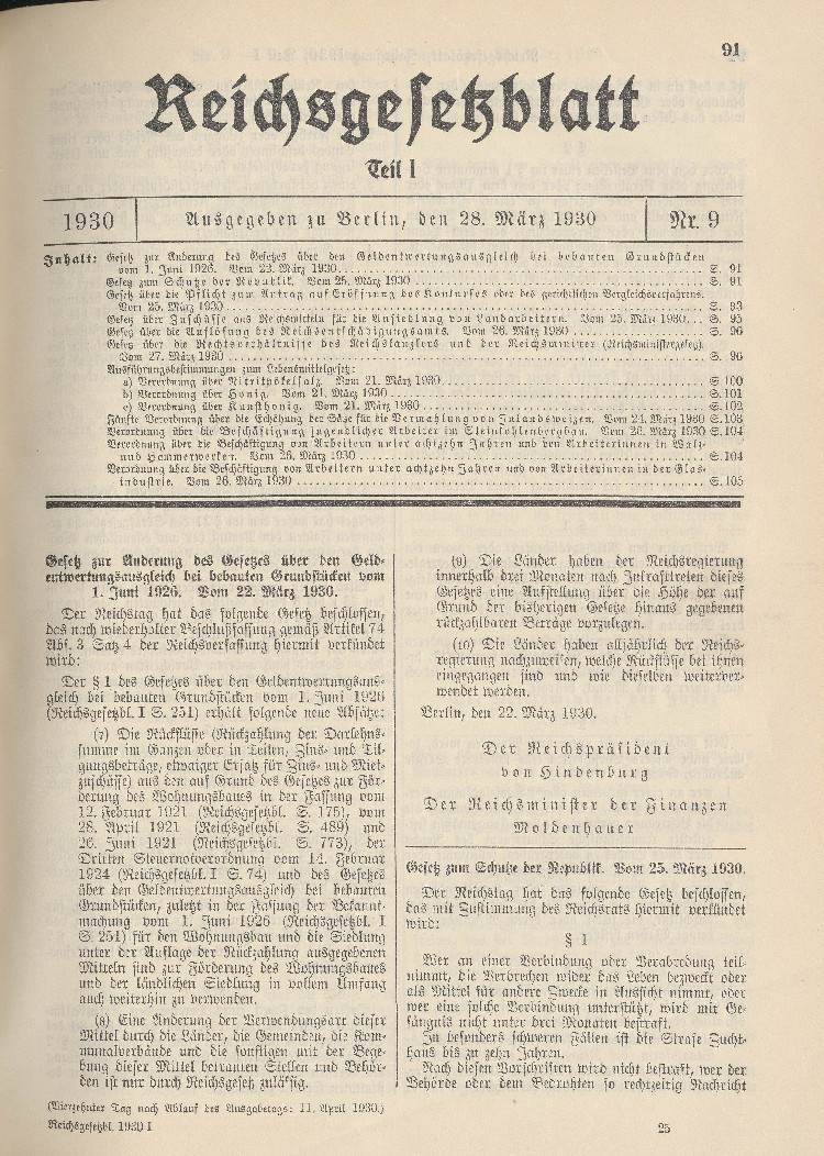 Gesetz zum Schutze der Republik