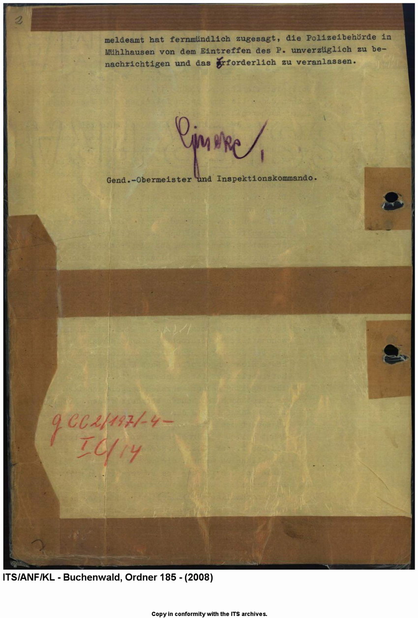 "Judenaktion vom 10.11.1938"  Verzeichnis der inhaftierten "Aktionsjuden" im Kreis Worbis mit Bezugnahme auf "Fernmündliche Anordnung der Geheimen Staatspolizeistelle Erfurt", 10. 11.1938