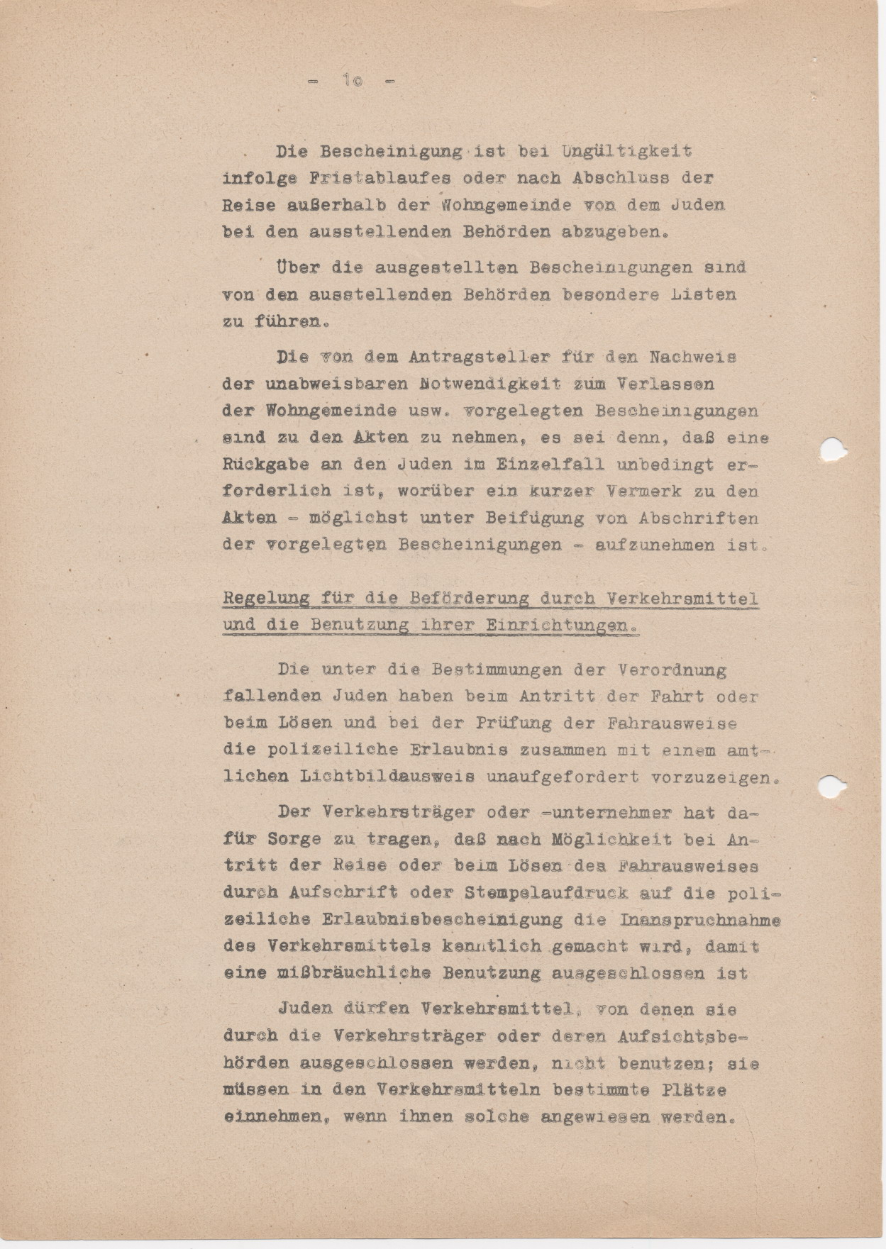 Schreiben des Reichsministers des Inneren, Heydrich, bezüglich der Kennzeichnungspflicht für Juden, Berlin 15.09.1941