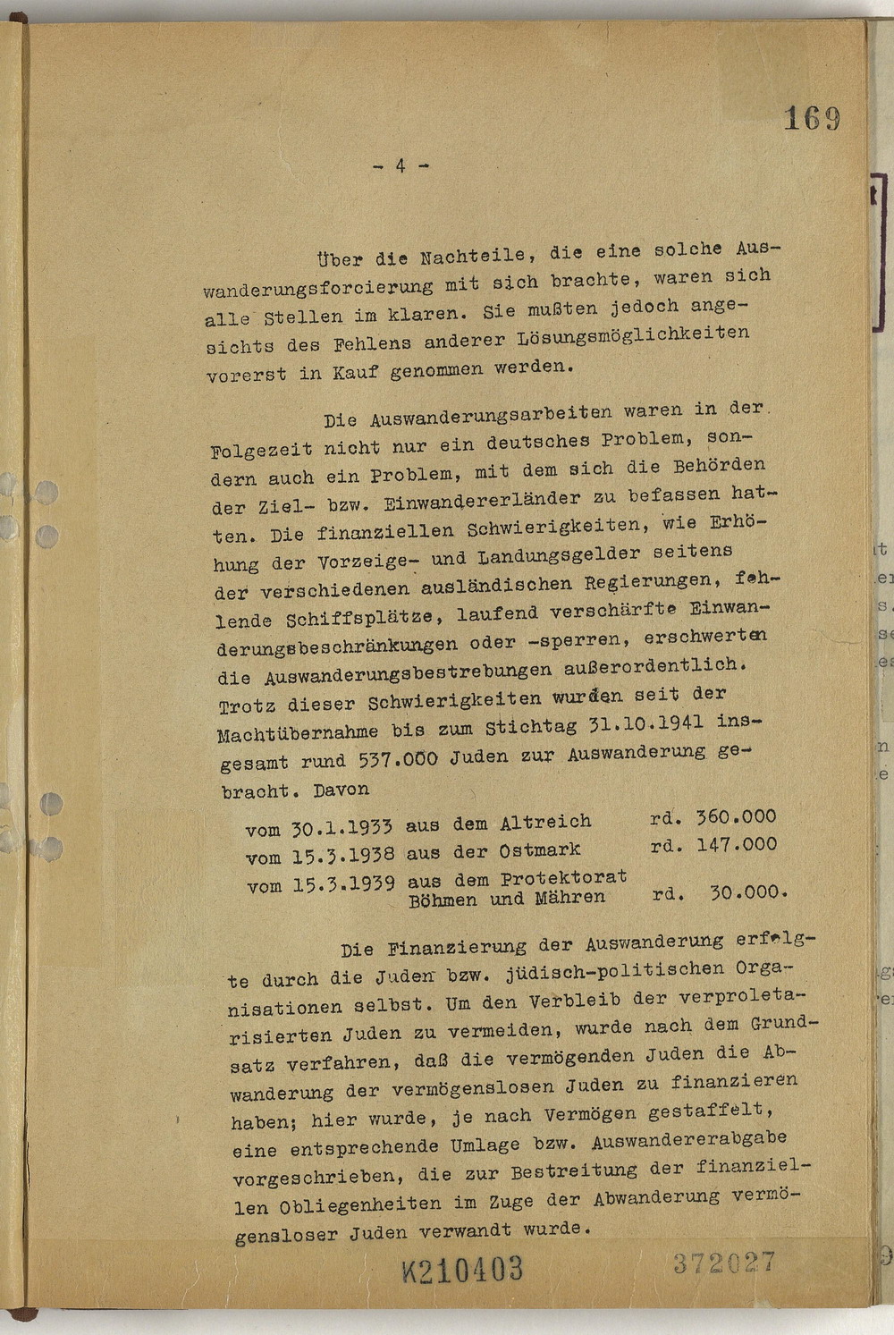 Protokoll der Wannsee-Konferenz unter Vorsitz des Chefs der Sicherheitspolizei und des SD Reinhard Heydrich, 20. Januar 1942 [Originaldokument]