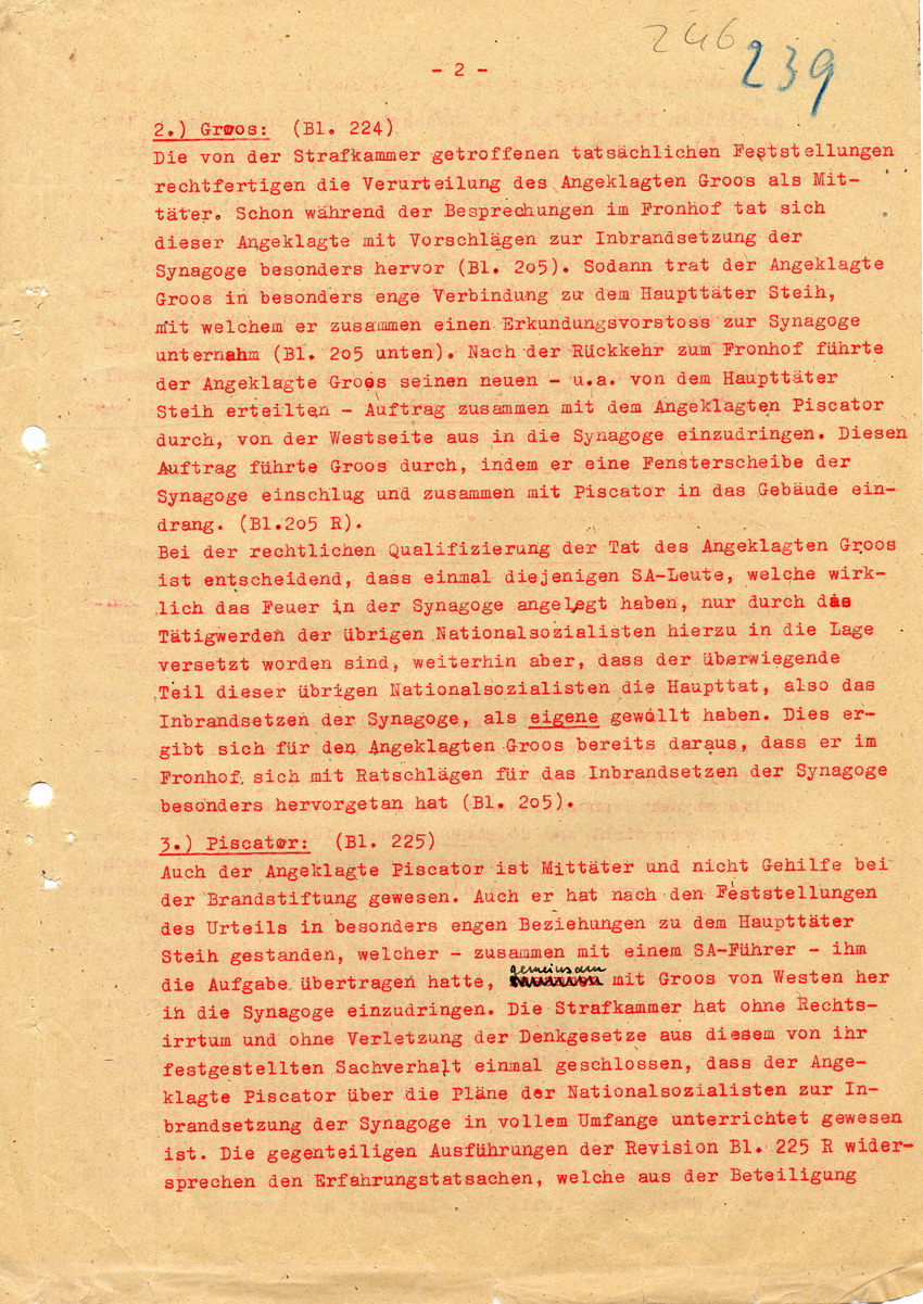 Antrag der Staatsanwaltschaft beim Vorsitzenden des Strafsenats des Oberlandesgerichtes in Kassel, den Hauptverhandlungstermin betr. die Revisionen in der Strafsache Steih festzulegen, 26. Juni 1948.