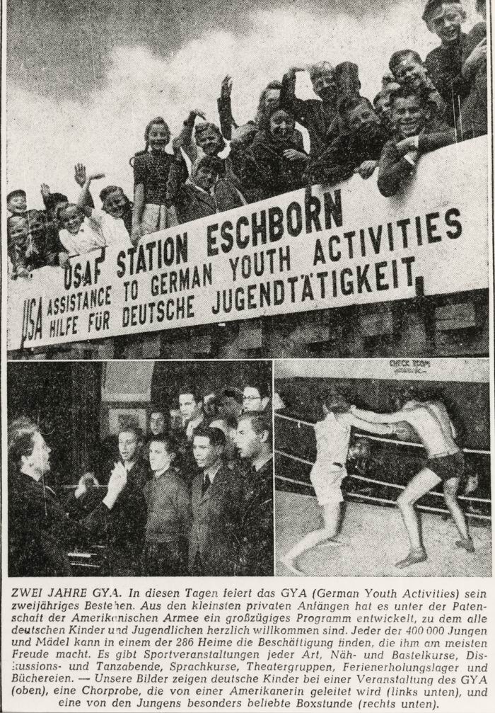 Zeitungsartikel: "Zwei Jahre GYA" in Eschborn