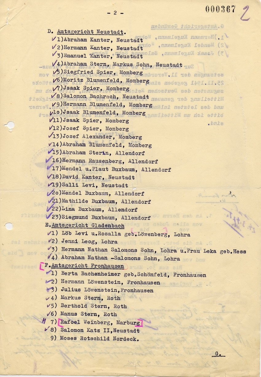 Verfügung der Staatspolizeistelle in Kassel betreffend Eigentum in jüdischem Besitz, 10. März 1942.