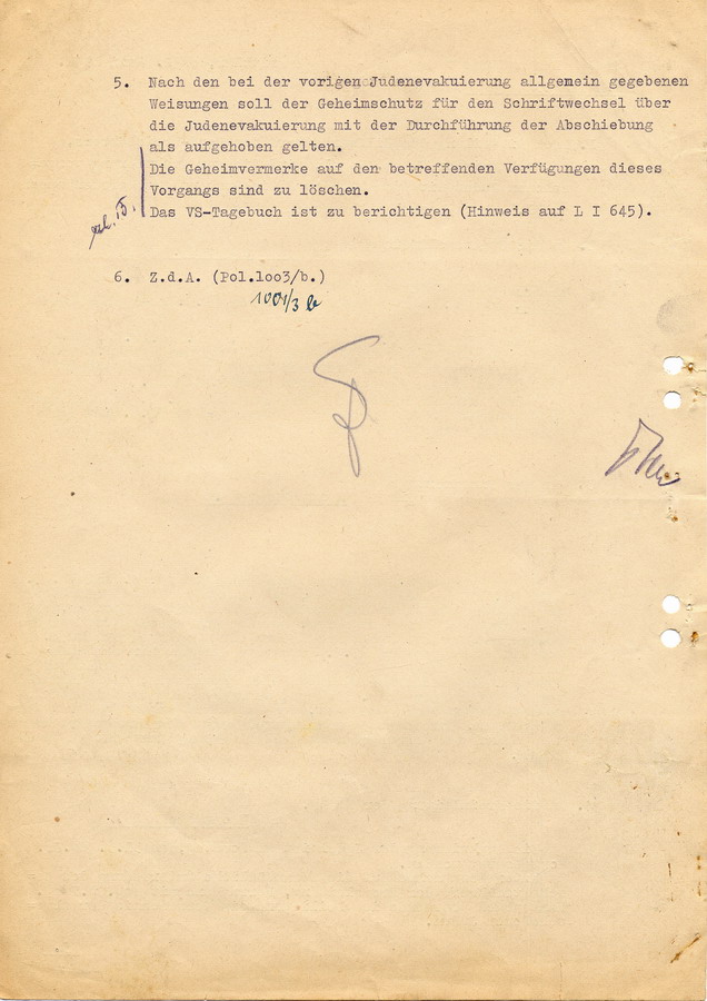Schreiben des Landrats in Fritzlar an die Kreisleitung der NSDAP in Homberg. "Evakuierung" wird fortgesetzt, 2. Juni 1942
