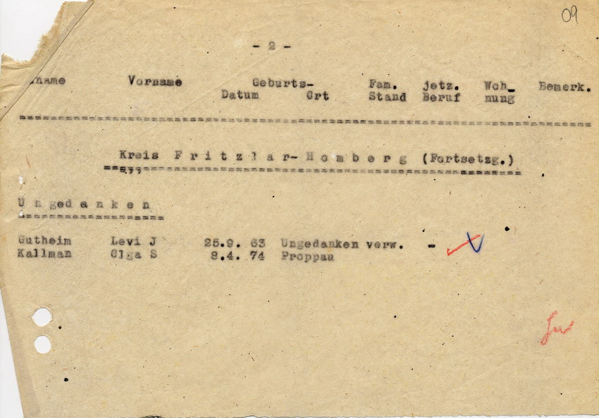 Schreiben der GeStaPo in Kassel an Landräte, Bürgermeister und  Polizei. Detaillierte Informationen zu den Vorbereitungen und Personenlisten, 25. August 1942
