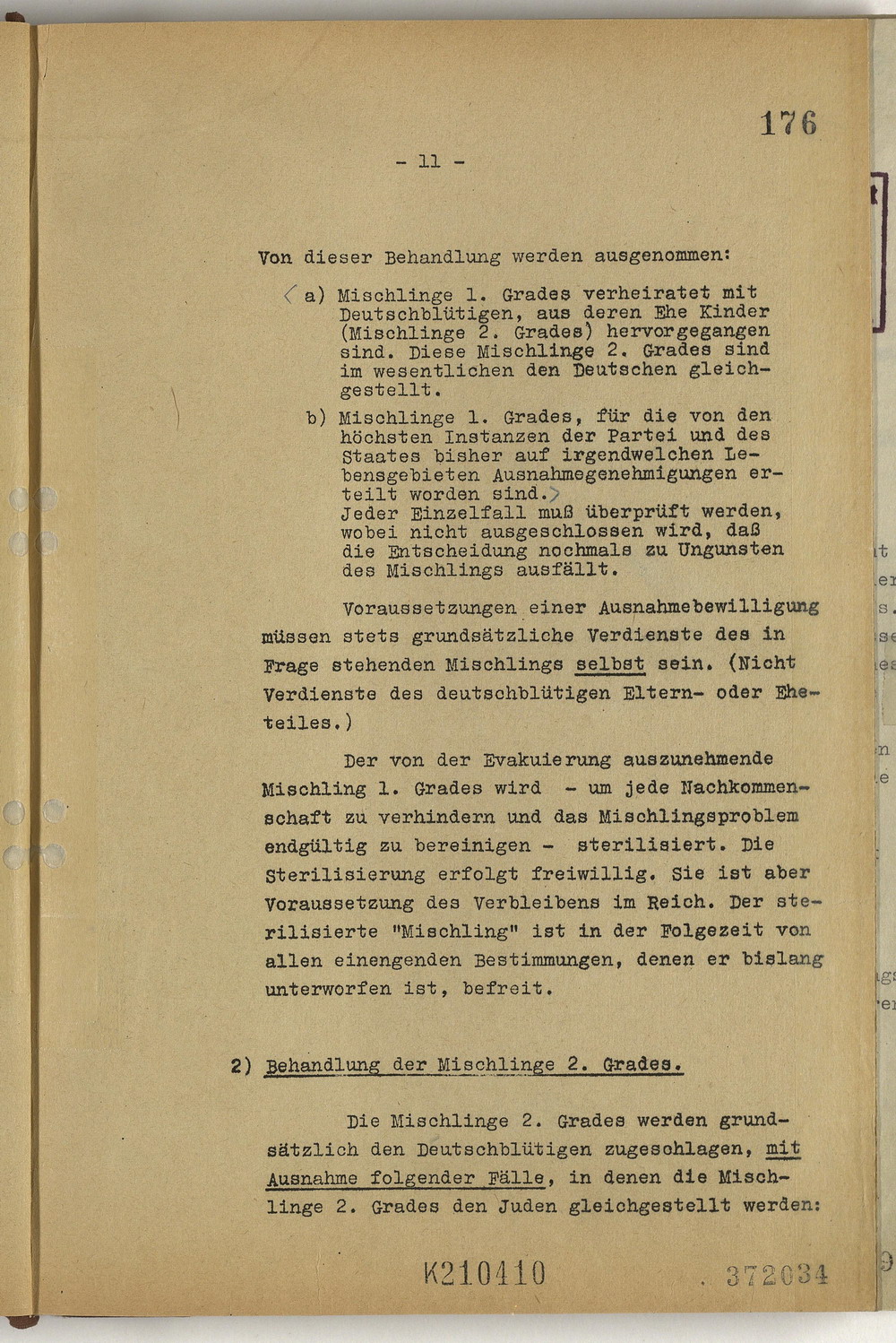 Protokoll der Wannsee-Konferenz unter Vorsitz des Chefs der Sicherheitspolizei und des SD Reinhard Heydrich, 20. Januar 1942 [Originaldokument]