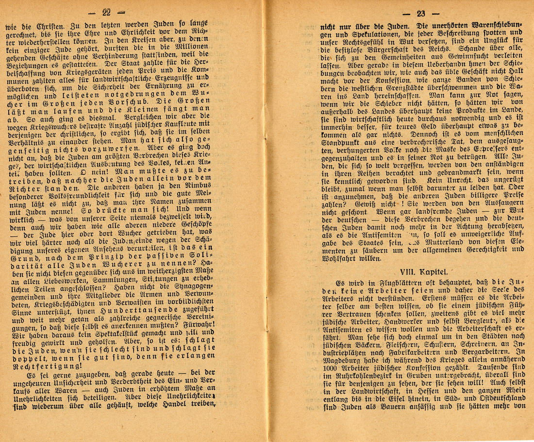 "Juden, Weltkrieg, Revolution" von Bruno Lange aus dem Jahre 1919