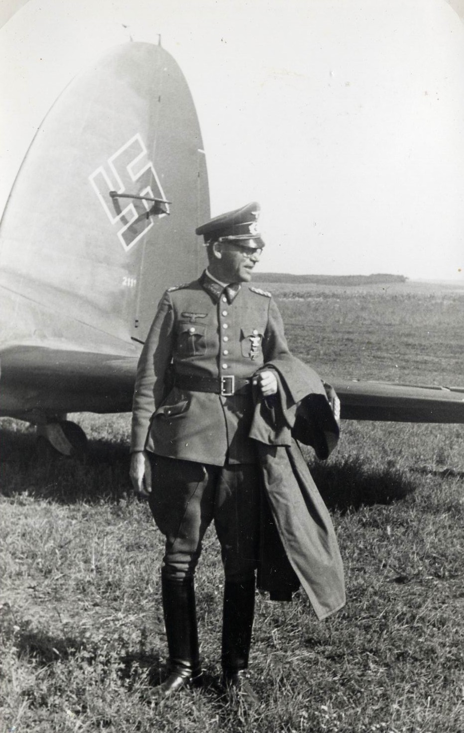 Bilder von General Fellgiebel mit einer Heinkel He-111