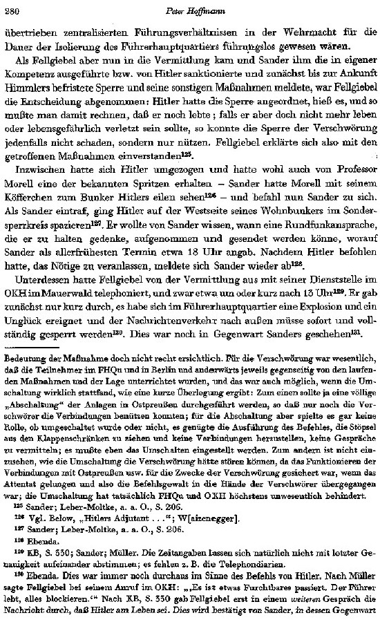 Peter Hoffmann über General Fellgiebels Rolle am 20. Juli 1944, in: "Vierteljahreshefte für Zeitgeschichte", Juli 1964