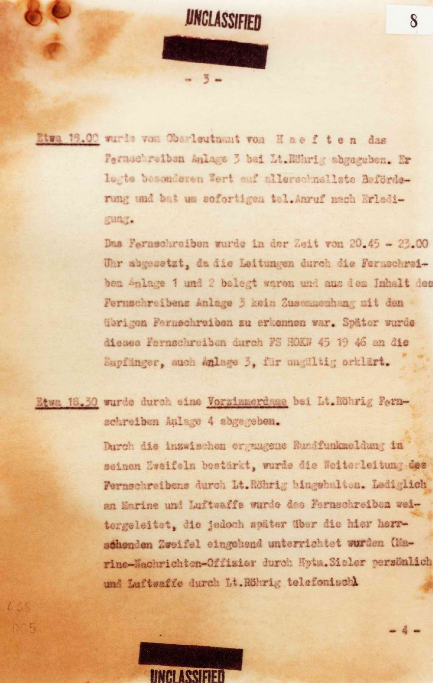 Bericht des Generalleutnant Thiele zu den Vorgängen des 20.7.1944, 22. Juli 1944