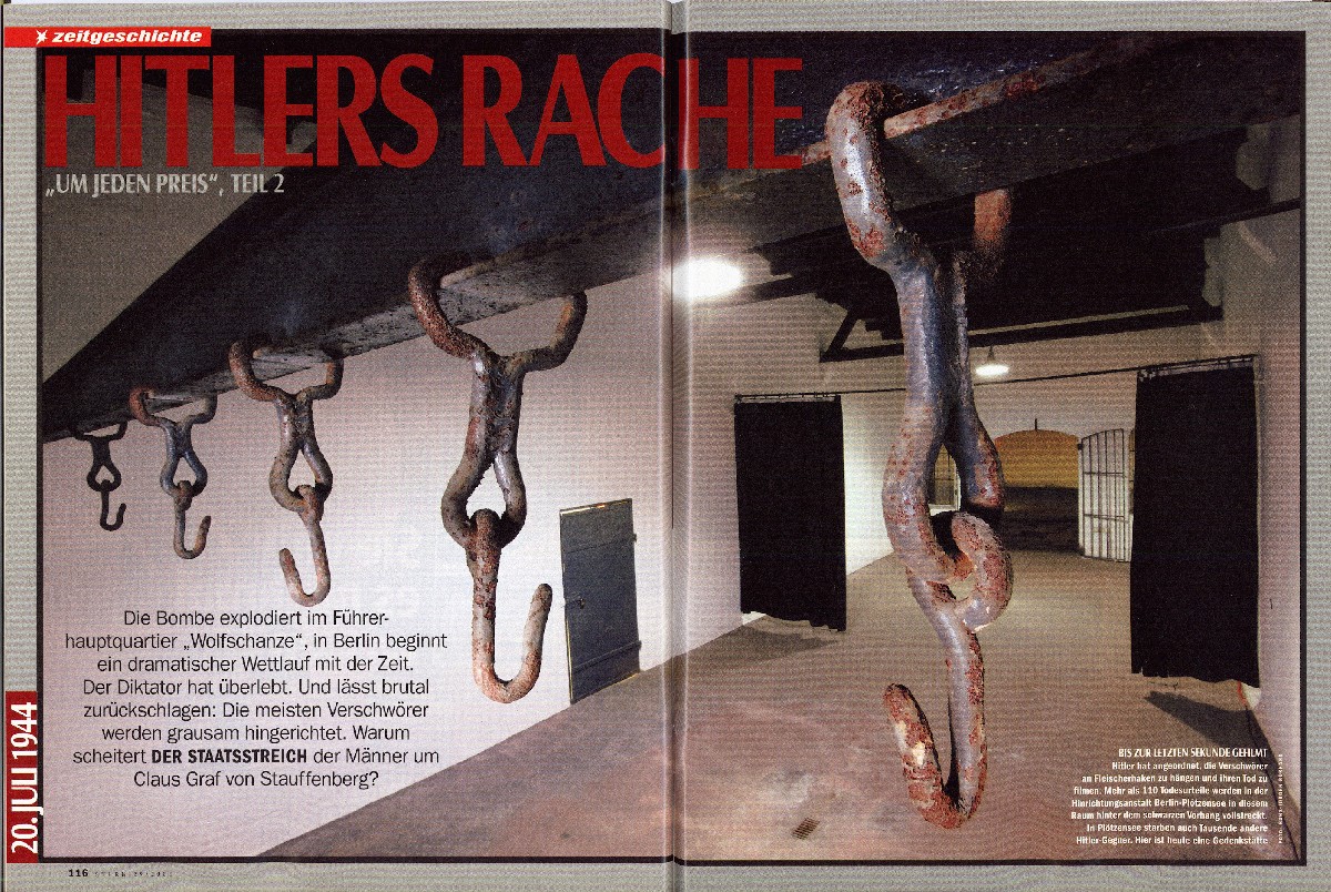 Sternartikel zum 20. Juli 1944 Teil 2 "Hitlers Rache" vom 8. Juli 2004