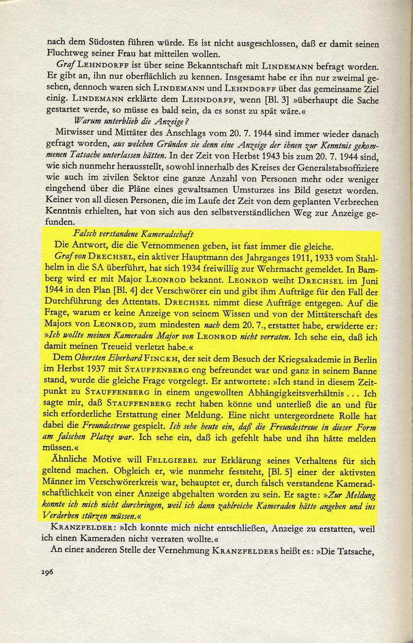 Kaltenbrunner an Bormann betreffend Grund für die Beteiligung Fellgiebels am Attentat, 24. August 1944