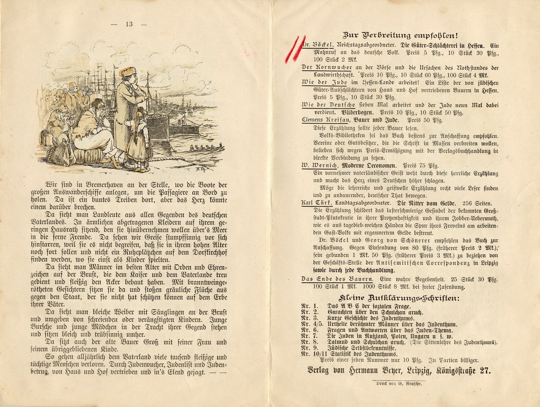 Die Bauernwürger - Eine Geschichte mit zwölf Bildern aus dem Leben, Leipzig o. J.