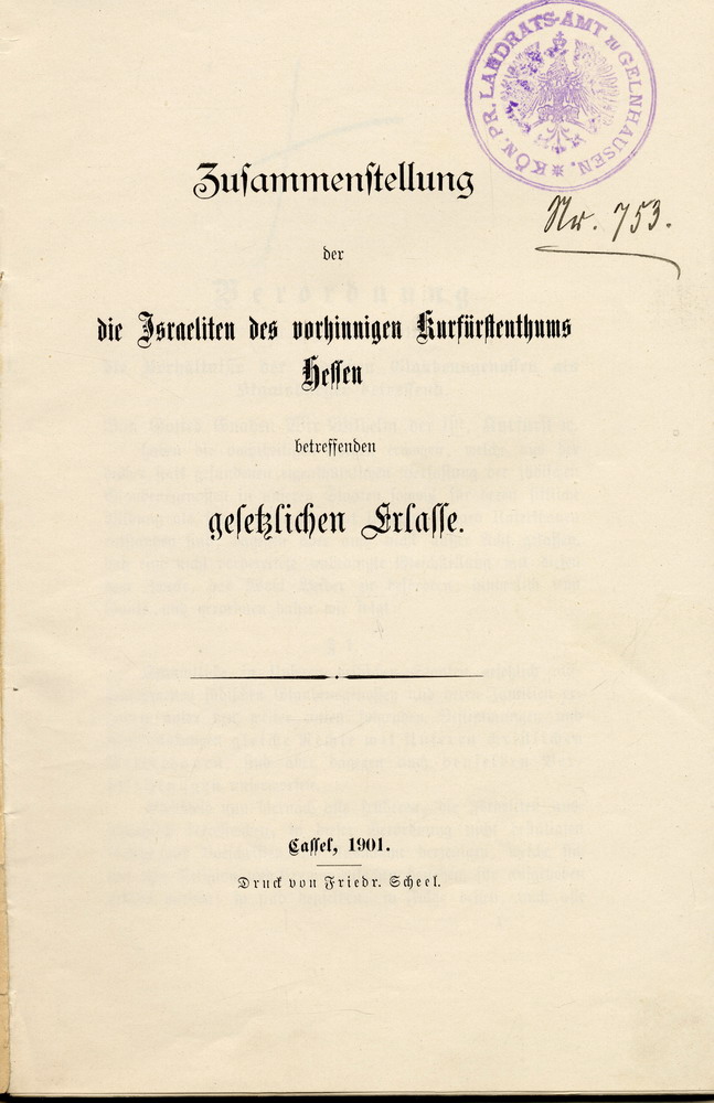Gesetz des Königreichs Preußen "betreffend den Austritt aus der Kirche", 14. Mai 1873