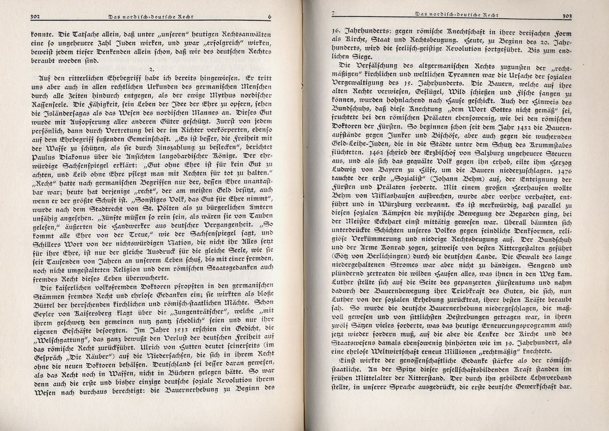 Alfred Rosenberg, Das nordisch-deutsche Recht, in: Nationalsozialistische Monatshefte 7, Oktober 1930