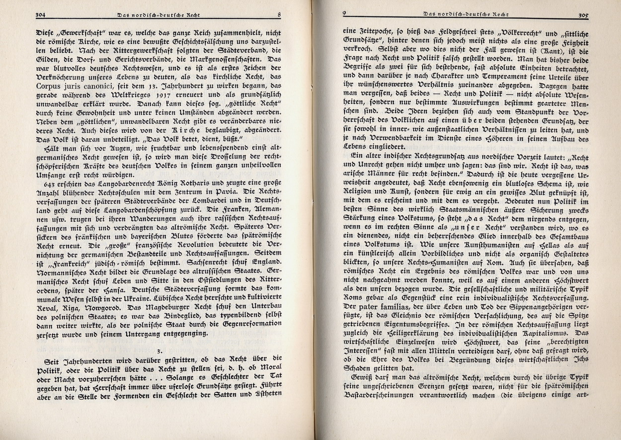 Alfred Rosenberg, Das nordisch-deutsche Recht, in: Nationalsozialistische Monatshefte 7, Oktober 1930