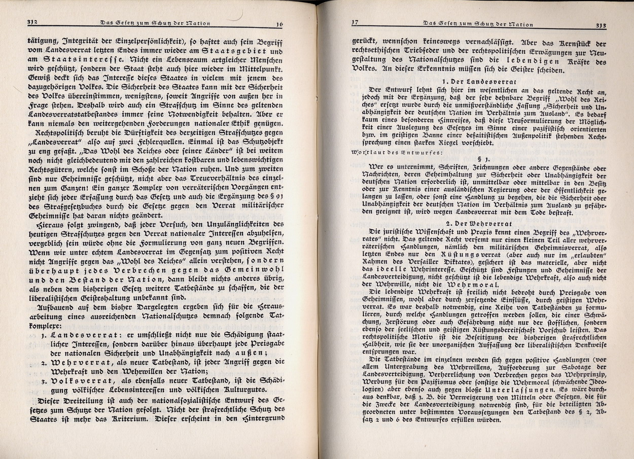 Gerhard L. Binz, Das Gesetz zum Schutz der Nation, in: Nationalsozialistische Monatshefte 7, Oktober 1930
