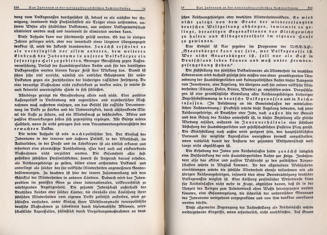 Gerhard L. Binz, Das Judentum in der nationalsozialistischen Rechtsordnung, in: Nationalsozialistische Monatshefte 7, Oktober 1930