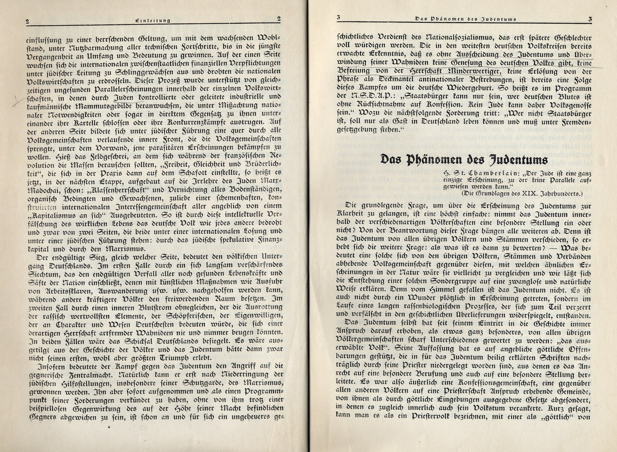 Arno Schickedanz, Ein abschließendes Wort zur Judenfrage in: Nationalsozialistische Monatshefte 34, Januar 1933