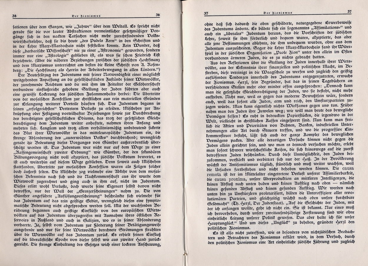Arno Schickedanz, Ein abschließendes Wort zur Judenfrage in: Nationalsozialistische Monatshefte 34, Januar 1933