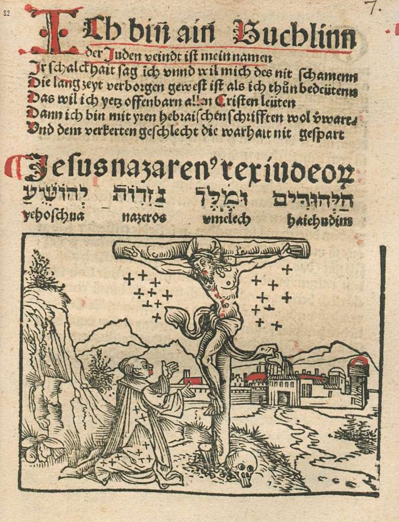 Auszüge aus Johannes Pfefferkrons Schrift "Judenfeind" , Köln 1509