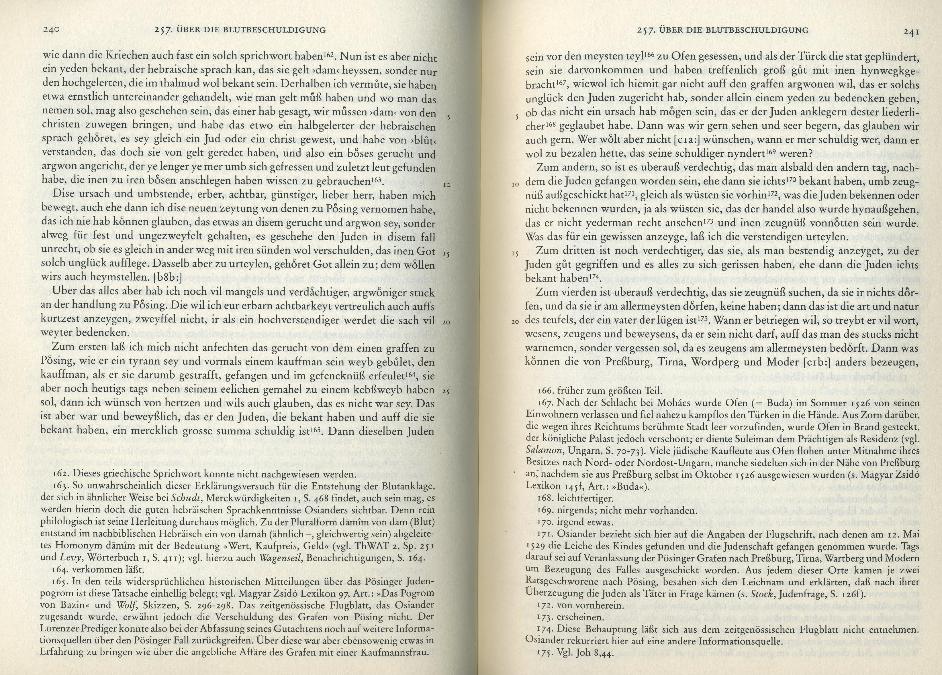Andreas Osianders Schrift "Ob es war und glaublich sey, daß die Juden der christen kinder heymlich erwürgen und ir blut gebrauchen" 1529/30