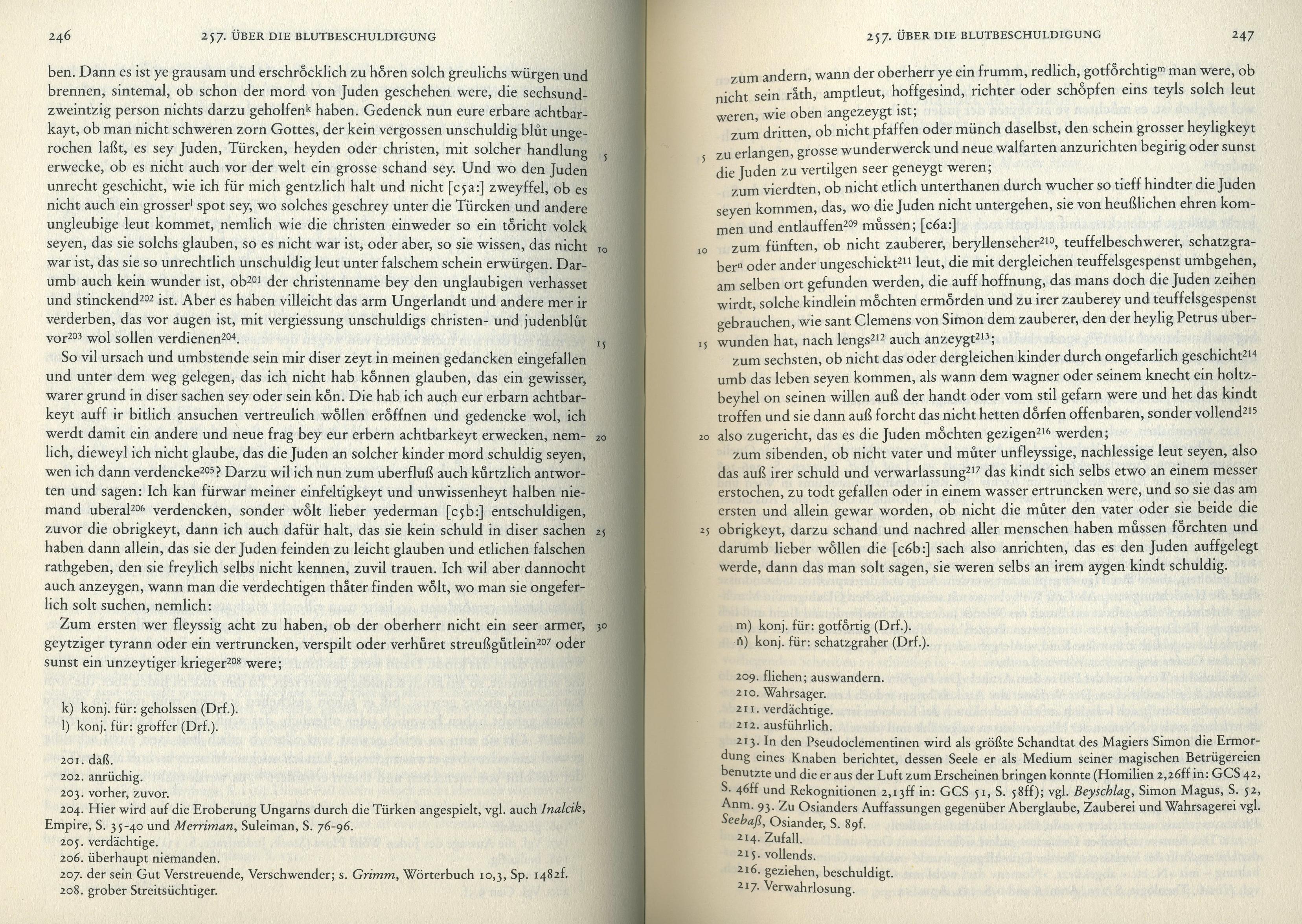 Andreas Osianders Schrift "Ob es war und glaublich sey, daß die Juden der christen kinder heymlich erwürgen und ir blut gebrauchen" 1529/30