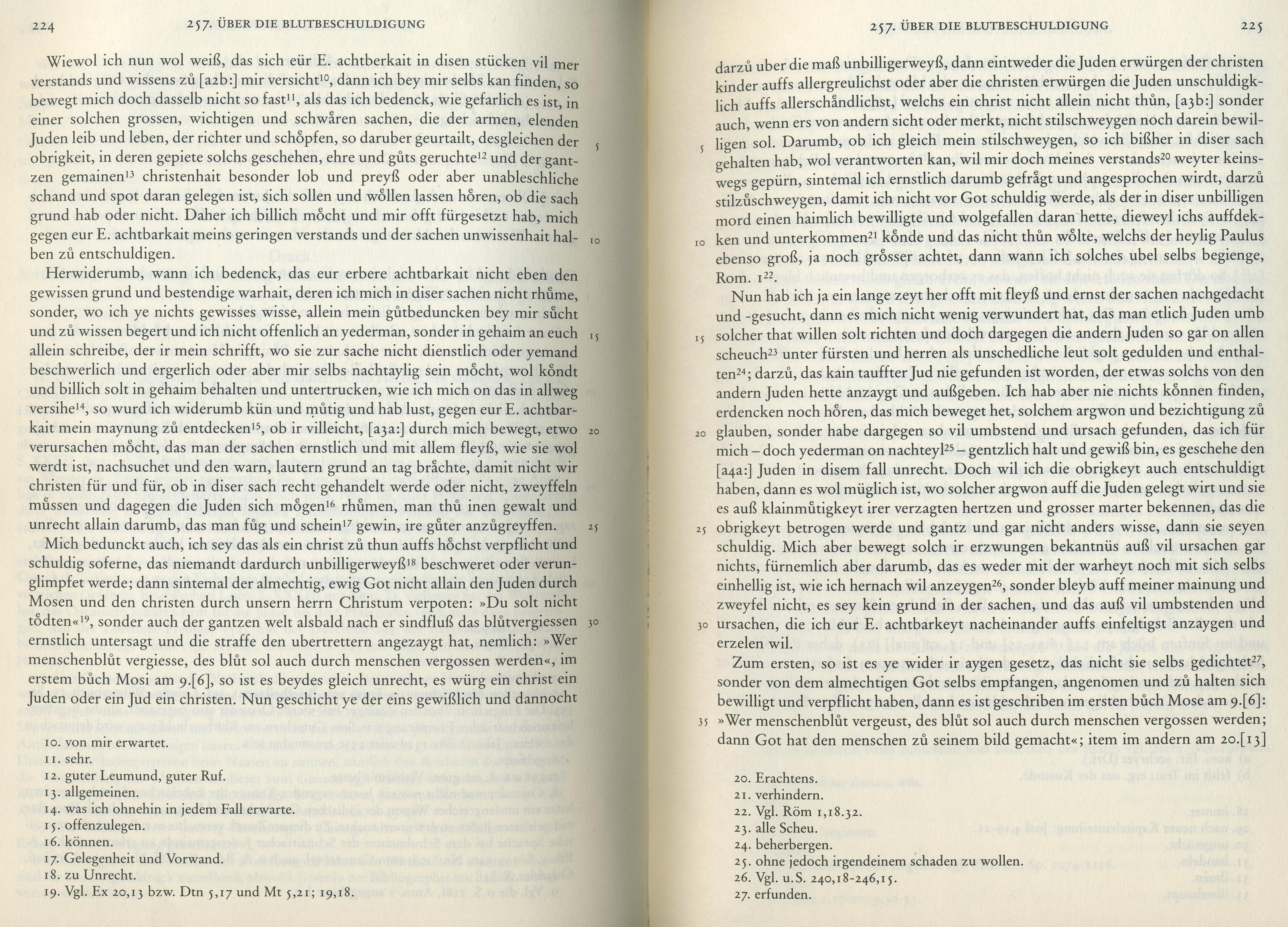 Andreas Osianders Schrift "Ob es war und glaublich sey, daß die Juden der christen kinder heymlich erwürgen und ir blut gebrauchen" 1529/30