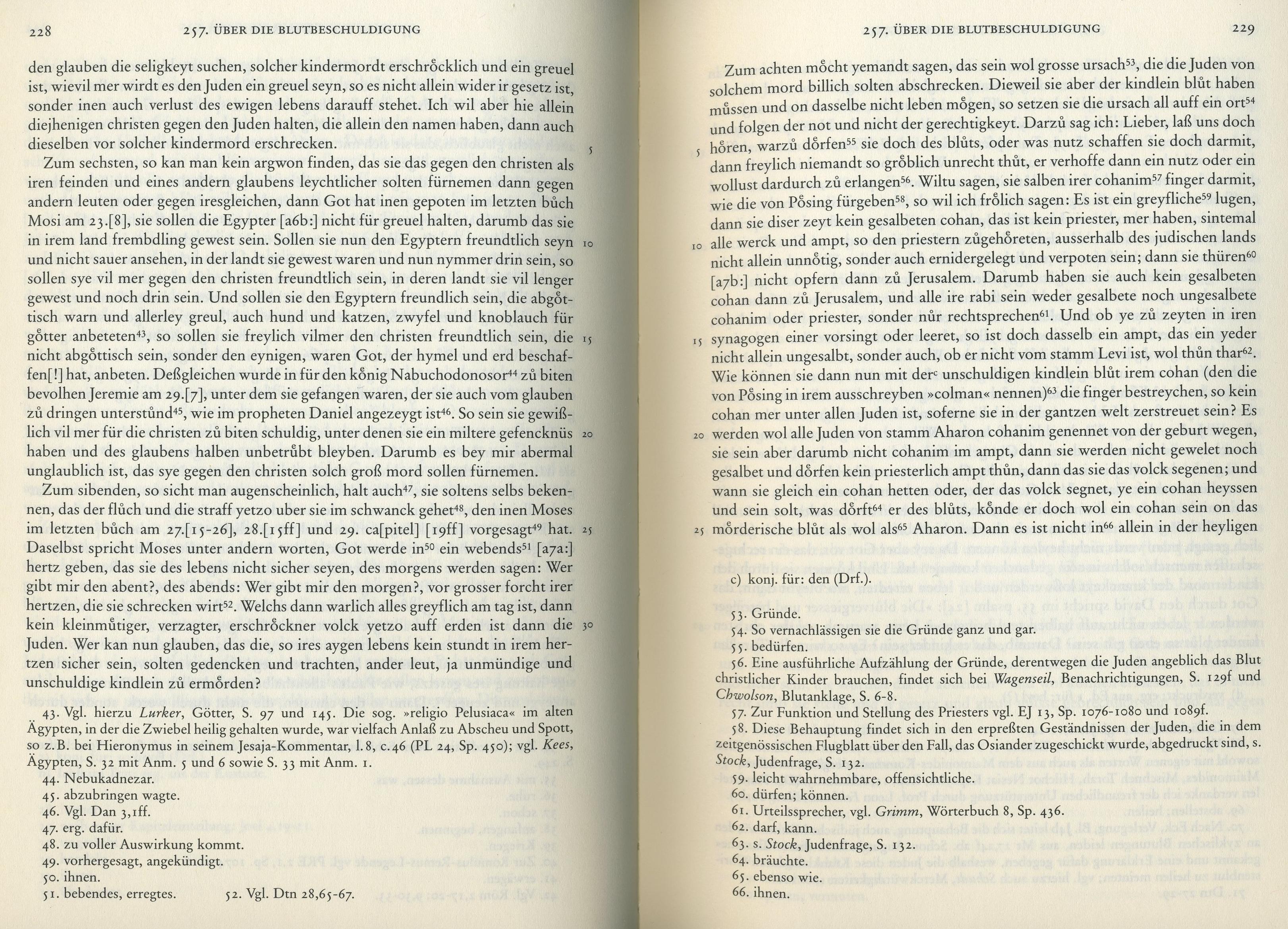 Andreas Osianders Schrift "Ob es war und glaublich sey, daß die Juden der christen kinder heymlich erwürgen und ir blut gebrauchen" 1529/30