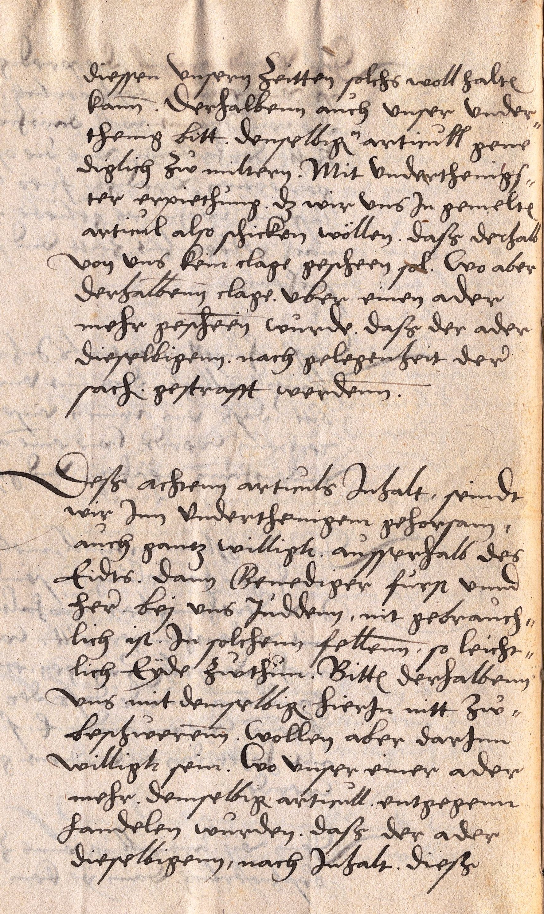 Stellungnahme der Juden zum Entwurf der hessischen Juden-Ordnung vom Ende 1538 
(Anfang 1539)