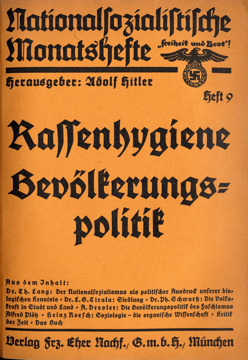 Die "Judenfrage" in den Nationalsozialistischen Monatsheften, hg. von Adolf Hitler,  Jg. 1-4, 1930-1933