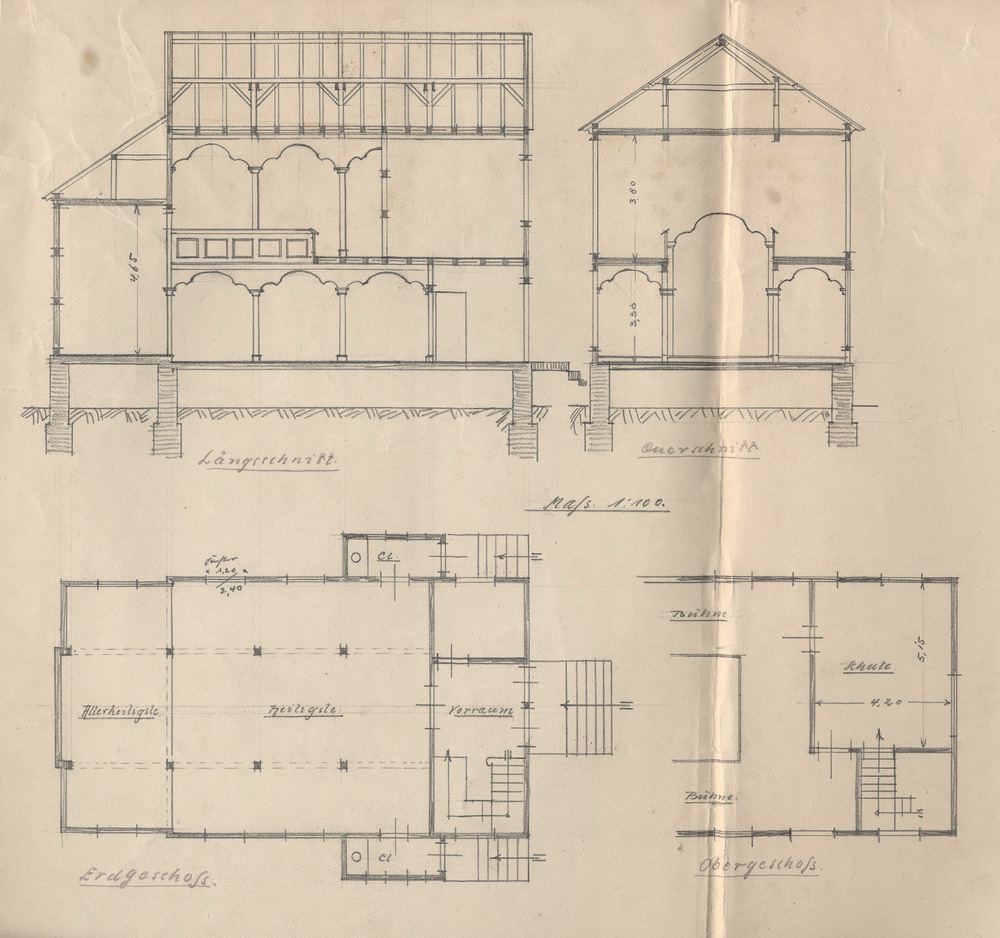 Briefwechsel zu Instandsetzungsarbeiten der Synagoge in Neustadt, 4. Juni bis 10. August 1926