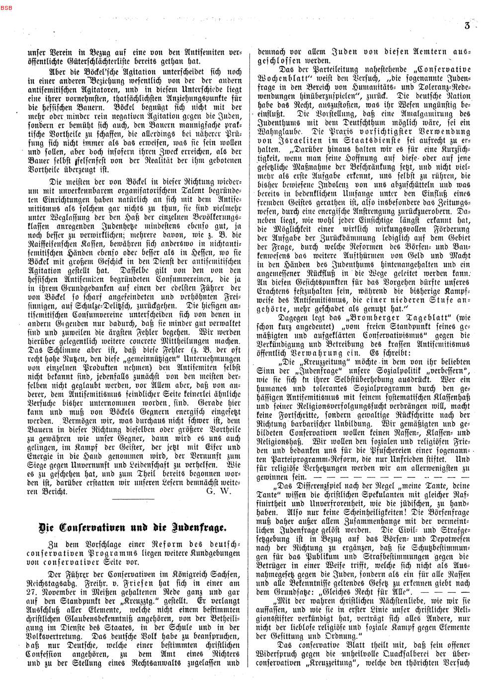 Der Verein zur Abwehr des Antisemitismus Marburg. Strategien II: Artikelserie Georg Winters "Der Antisemitismus in Kurhessen und seine Bekämpfung" in den "Mitteilungen aus dem Verein des Antisemitismus", Dezember 1891 - September 1892.